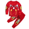 LEMONBABY Marvel Iron Man Costume Boys Superhero Cotton Sleepwear Pjs Pants Pajamas Set,Size 2-8Years
