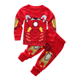 LEMONBABY Marvel Iron Man Costume Boys Superhero Cotton Sleepwear Pjs Pants Pajamas Set,Size 2-8Years