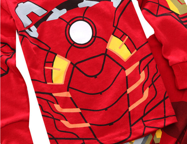 LEMONBABY Marvel Iron Man Costume Boys Superhero Cotton Sleepwear Pjs Pants Pajamas Set,Size 2-8Years