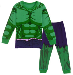 LEMONBABY Marvel Hulk Costume Boys Superhero Cotton Sleepwear Pjs Pants Pajamas Set,Size 2-8Years