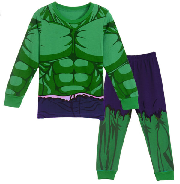 LEMONBABY Marvel Hulk Costume Boys Superhero Cotton Sleepwear Pjs Pants Pajamas Set,Size 2-8Years