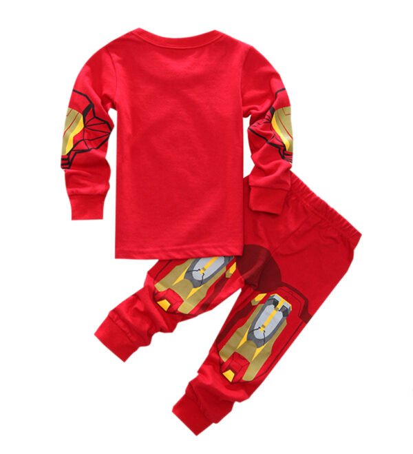 LEMONBABY Marvel Iron Man Costume Boys Superhero Cotton Sleepwear Pjs Pants Pajamas Set,Size 2-8Years